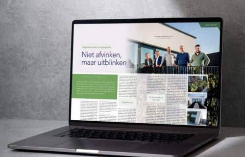 Nieuwsbericht Interview met regiobusiness over de samenwerking en uitvoering van bedrijfspand en woonhuis